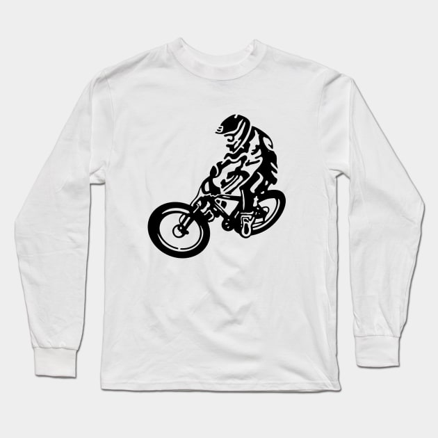 Mountain Bike MTB Long Sleeve T-Shirt by mailboxdisco